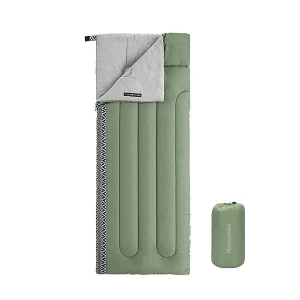 Boho Style L150 Cotton Sleeping Bag: Lightweight, portable, and versatile. Use as a blanket or connect two for a double sleeping bag. Ideal for spring, summer, and autumn adventures.