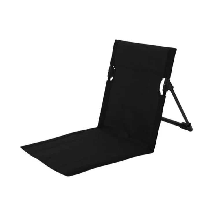 Ergonomic Ground Support Chair: Lightweight, portable, and durable. Perfect for camping, fishing, or beach relaxation with optimal back support and easy setup.