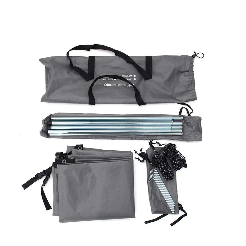 Roof Top Shelter Car: Portable, weather-resistant car awning with UV protection and easy setup. Perfect for camping, picnics, and outdoor adventures.