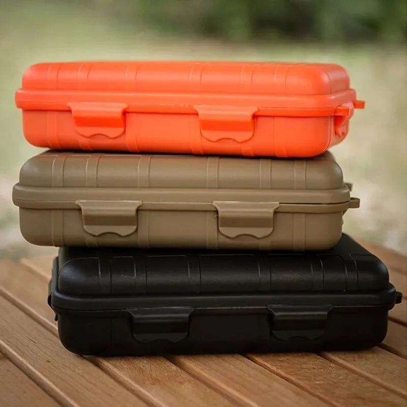 Small Outdoor Waterproof Storage Box: Durable, compact, and weather-resistant. Perfect for protecting and organizing essentials during camping and outdoor activities.