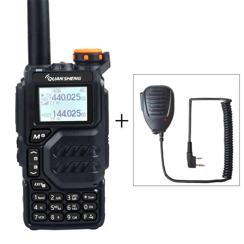 UV-K5 Walkie Talkie: Dual-band, long-range radio with advanced features like VOX, FM, and NOAA channels. Durable, compact, and perfect for outdoor or professional use.