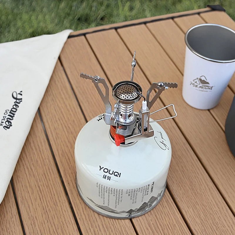 Mini Outdoor Stove: Compact, lightweight, and portable camping stove with 3KW output. Perfect for quick, efficient cooking on outdoor adventures.