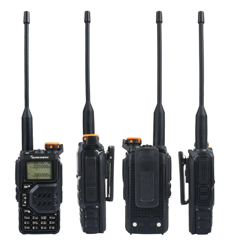 UV-K5 Walkie Talkie: Dual-band, long-range radio with advanced features like VOX, FM, and NOAA channels. Durable, compact, and perfect for outdoor or professional use.